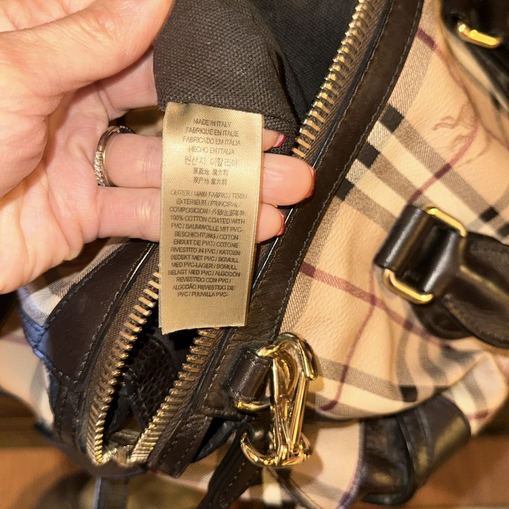 BURBERRY HAYMARKET CHECK GLADSTONE TOTE - Picture 11 of 16